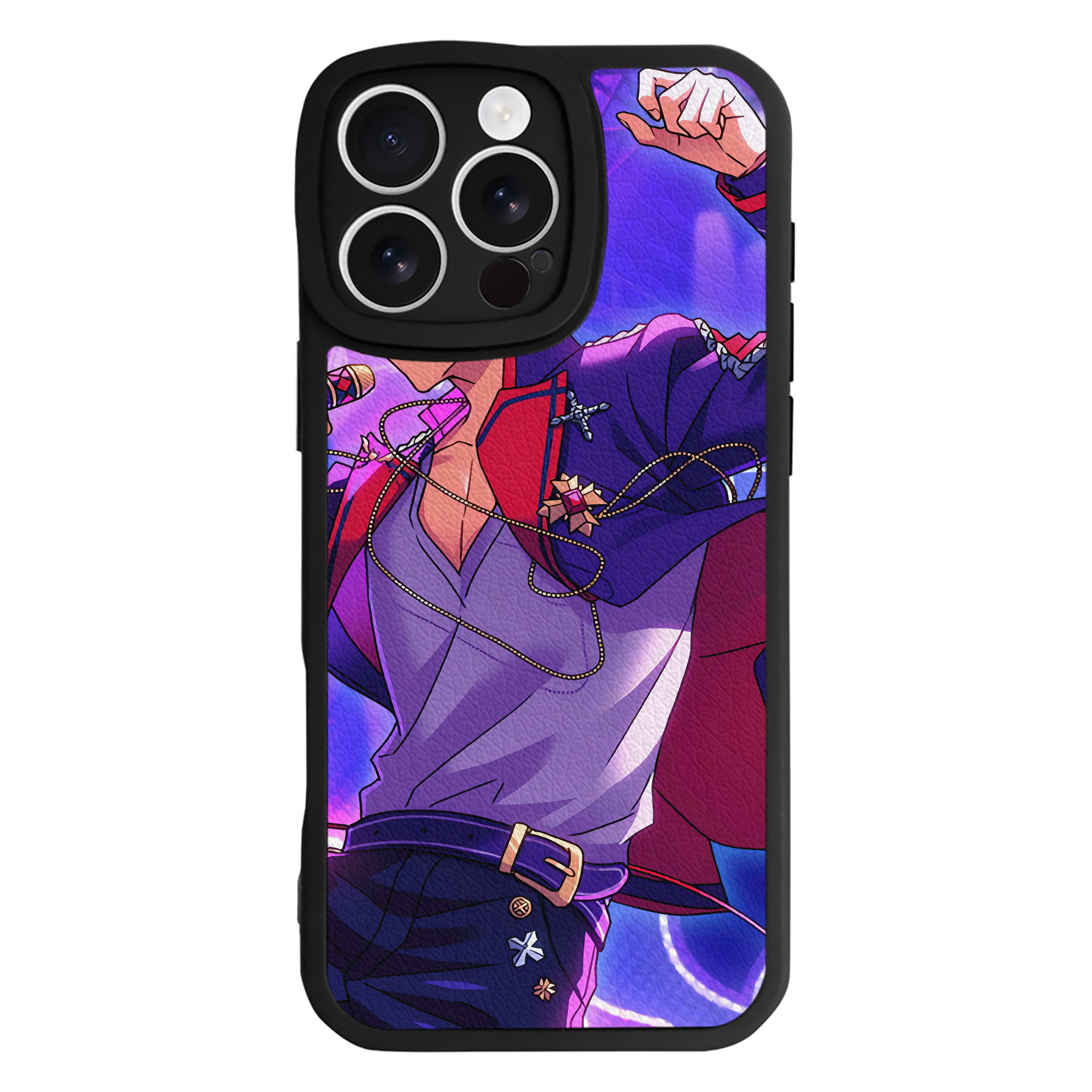 （画像用） あんさんぶるスターズ! Ensemble Stars 【iPhone 16シリーズ対応】シリコンスマホケース（レザー調） 材質：シリコン